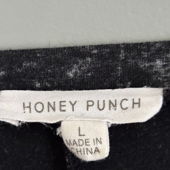 Stormy Grey Tie Dye Honey Punch Jersey Dress with Front Cut outs - Picture 3 of 9